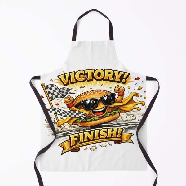 Item preview, Victory Finish Racing Burger Funny Champion Food Graphic designed and sold by irfanshikh.