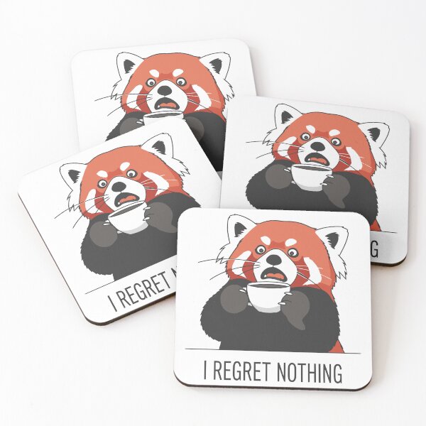 Item preview, Red Panda Coffee Overdose Funny Meme designed and sold by Amir Faysal.