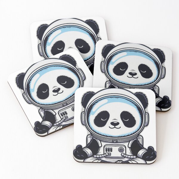 Item preview, Meditating Zen Astronaut Panda - Cute Yoga Space Panda Sticker designed and sold by PandaInkDQT.