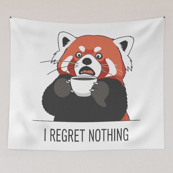 Item preview, Red Panda Coffee Overdose Funny Meme designed and sold by Amir Faysal.