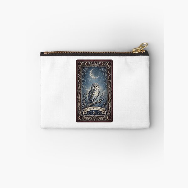 Item preview, The High Priestess Tarot Card Barn Owl Birdwatcher II designed and sold by Neurospicy Trolls.