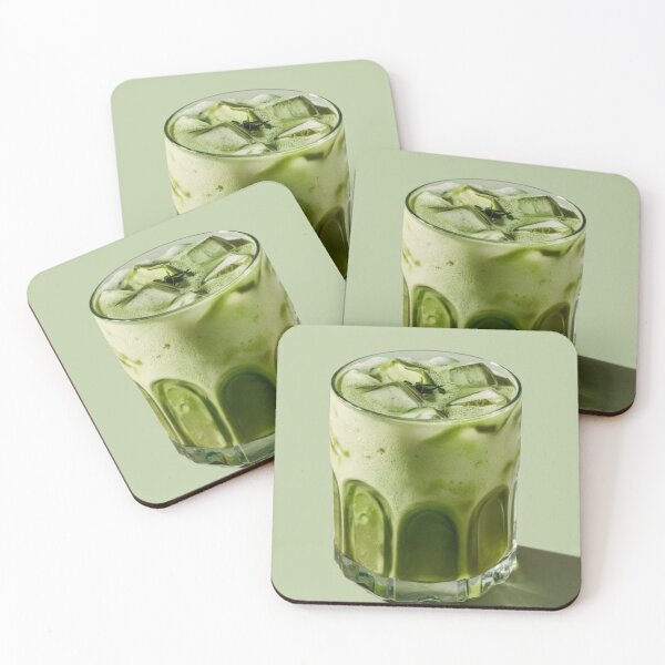 Item preview, Iced Matcha Latte | Green Café Poster designed and sold by potraitsbyana.
