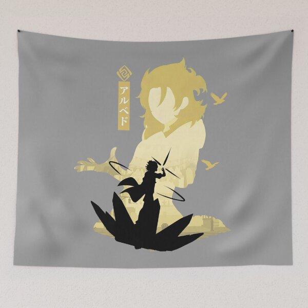 Item preview, Albedo Genshin Impact - Geo Chief Alchemist Shadow Silhouette designed and sold by setiawanari.