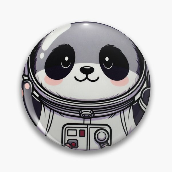 Item preview, Cute Astronaut Panda Peace Sign - Kawaii Space Panda Sticker designed and sold by PandaInkDQT.