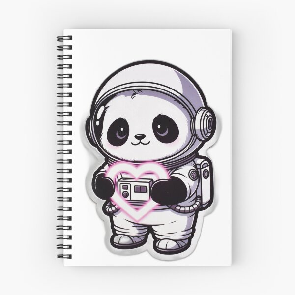 Item preview, Astronaut Panda with Glowing Heart - Cute Love Space Panda Sticker designed and sold by PandaInkDQT.