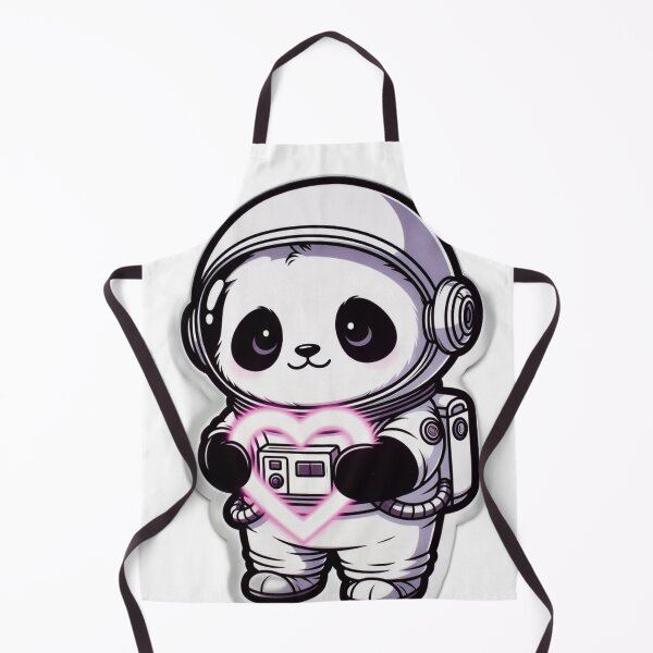 Item preview, Astronaut Panda with Glowing Heart - Cute Love Space Panda Sticker designed and sold by PandaInkDQT.