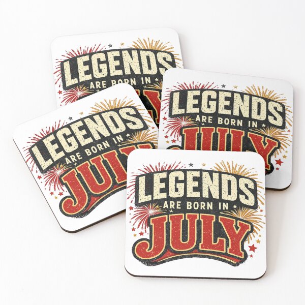 Item preview, Legends Are Born in July | Funny July Birthday Typography T-Shirt designed and sold by rushaib.