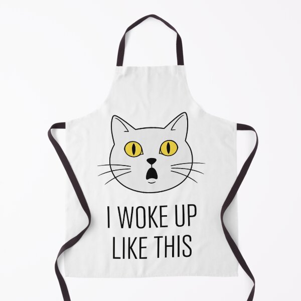 Item preview, Shocked White Cat Morning Face Funny designed and sold by Amir Faysal.