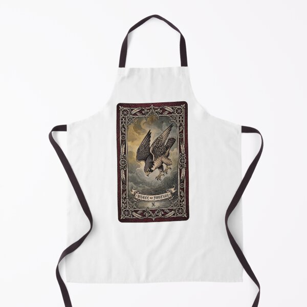 Item preview, Wheel of Fortune Tarot Card Peregrine Falcon Birdwatcher X designed and sold by Neurospicy Trolls.