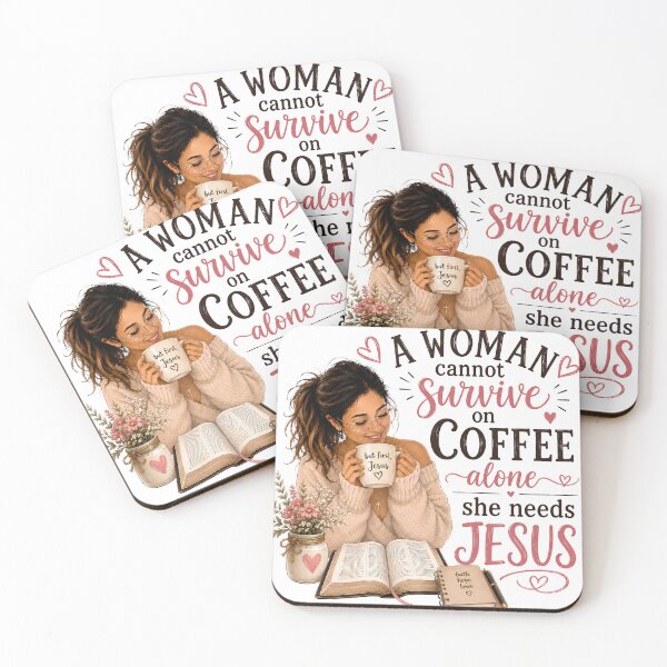 Item preview, Christian Coffee Lover Shirt – But First Jesus – Faith Bible Reading Gift for Women designed and sold by Jas-Mine Croche & More LLC.