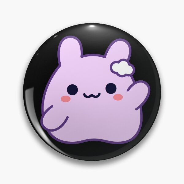 Item preview, Kumo Purple Lila Cute Kawaii Bunny Blob designed and sold by MimochiStudio.