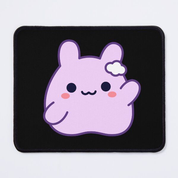Item preview, Kumo Purple Lila Cute Kawaii Bunny Blob designed and sold by MimochiStudio.