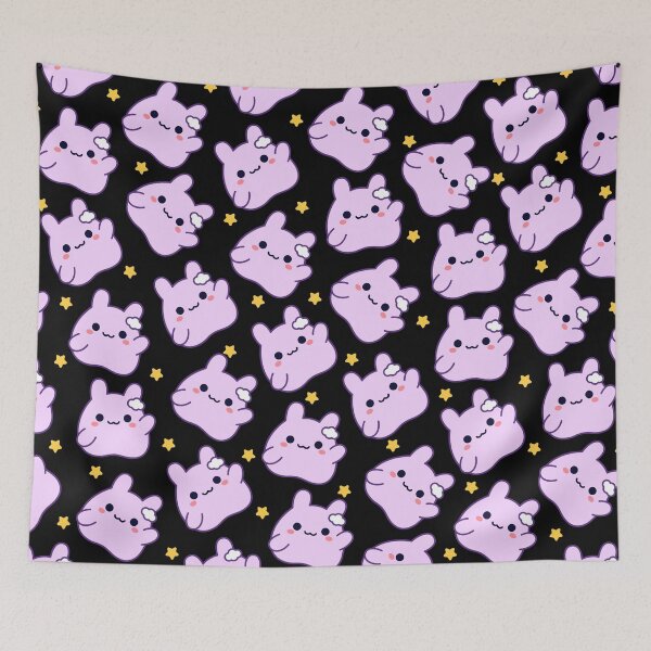 Item preview, Kumo Purple Lila Cute Kawaii Bunny Blob designed and sold by MimochiStudio.