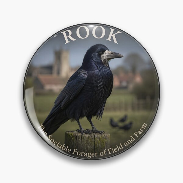Item preview, ROOK  – The Sociable Forager of Field and Farm designed and sold by The Digital Compass.