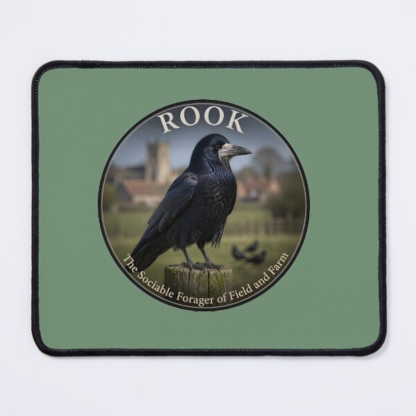 Item preview, ROOK  – The Sociable Forager of Field and Farm designed and sold by The Digital Compass.