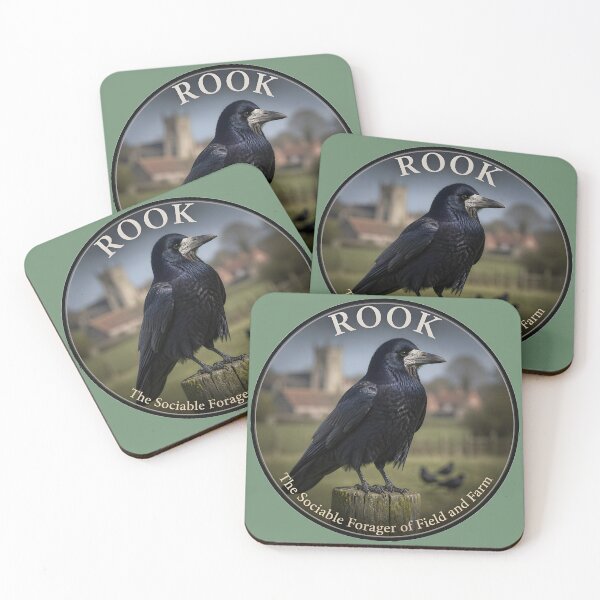 Item preview, ROOK  – The Sociable Forager of Field and Farm designed and sold by The Digital Compass.