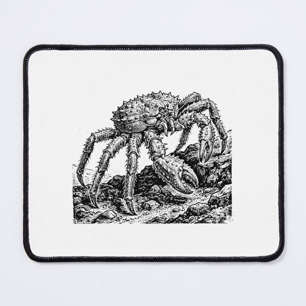 Item preview, Vintage Woodcut King Crab Illustration designed and sold by DuckOddity.