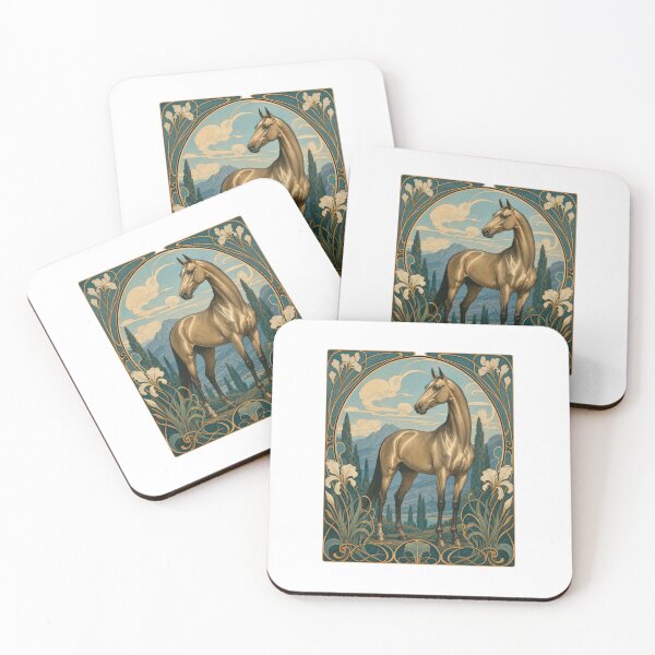 Item preview, Akhal-Teke Magestic Art Nouveau Horse designed and sold by AntiqueImages.