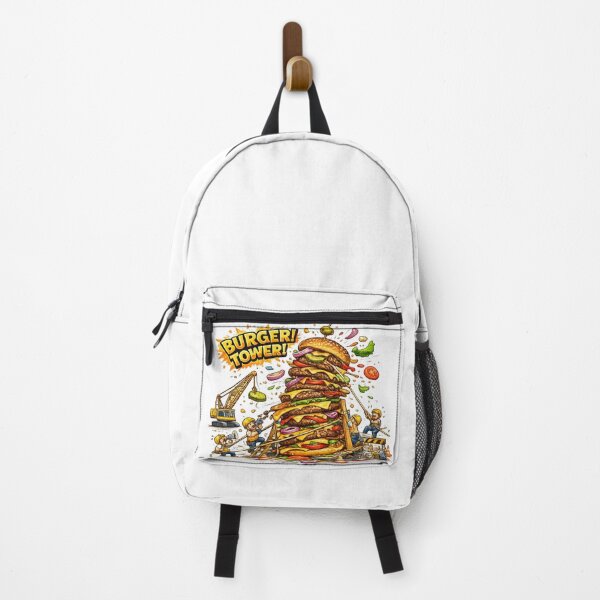 Item preview, Burger Tower Giant Cheeseburger Construction Funny Graphic designed and sold by irfanshikh.