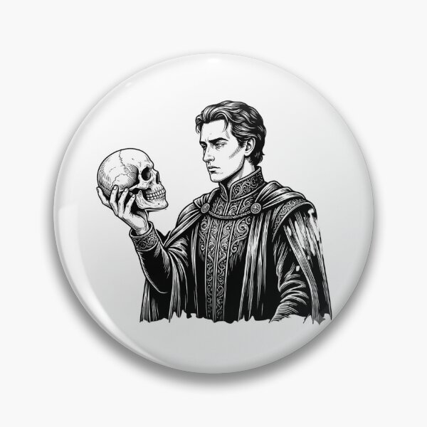 Item preview, Alas Poor Yorick Skull - Vintage Shakespeare Literary Art designed and sold by t-shirt studio.