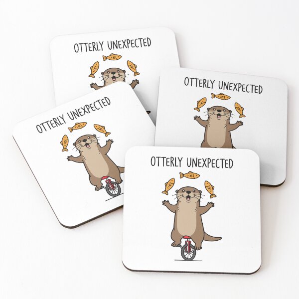 Item preview, Cute Otter Juggling Fish Unicycle Circus designed and sold by Amir Faysal.