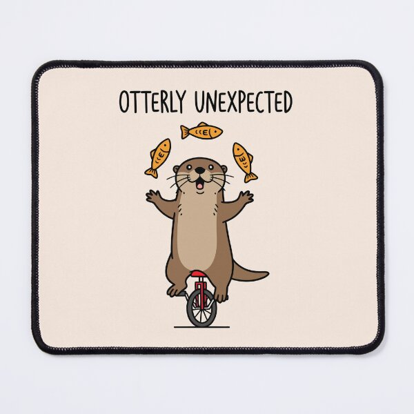 Item preview, Cute Otter Juggling Fish Unicycle Circus designed and sold by Amir Faysal.