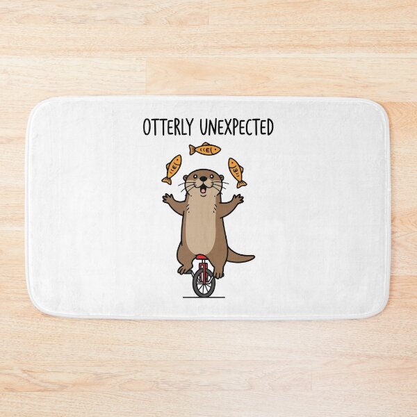 Item preview, Cute Otter Juggling Fish Unicycle Circus designed and sold by Amir Faysal.