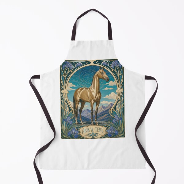 Item preview, Akhal-Teke Horse Art Nouveau Equestrian Design designed and sold by AntiqueImages.