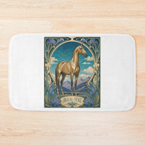 Item preview, Akhal-Teke Horse Art Nouveau Equestrian Design designed and sold by AntiqueImages.