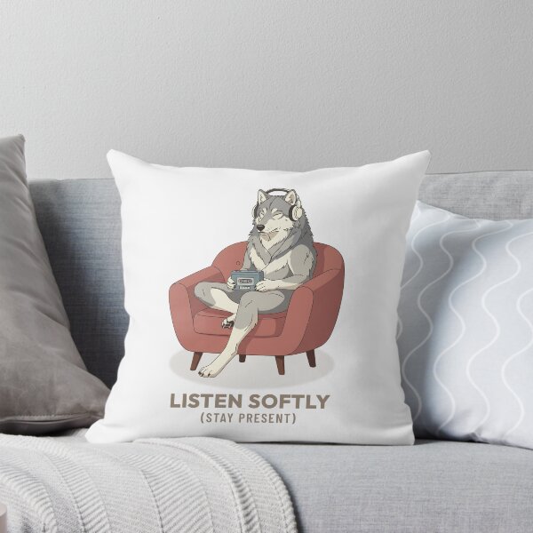 Item preview, Wolf Listening To Music Vintage Aesthetic designed and sold by COZY VINTAGE animal.
