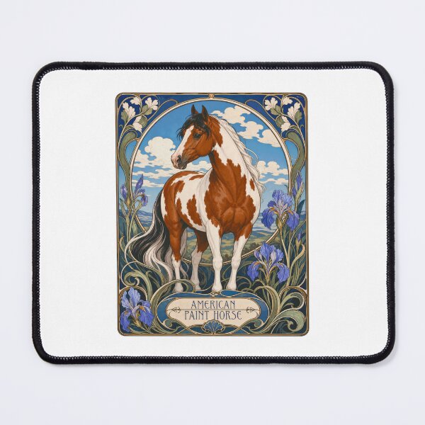 Item preview, American Pinto Paint Art Nouveau Horse Lover designed and sold by AntiqueImages.