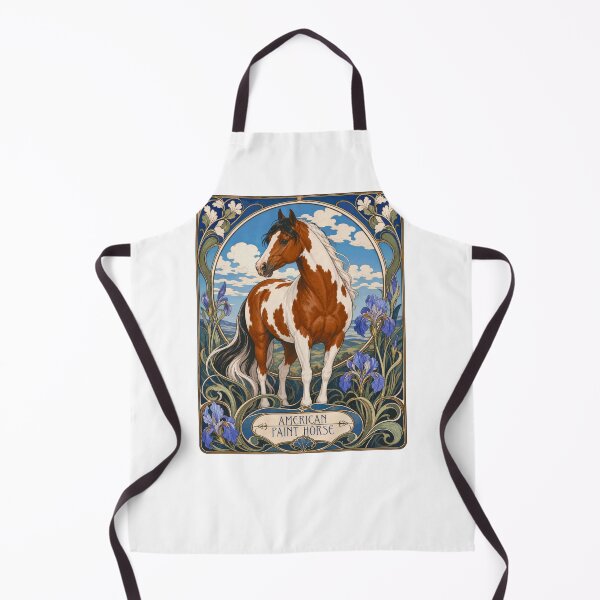 Item preview, American Pinto Paint Art Nouveau Horse Lover designed and sold by AntiqueImages.