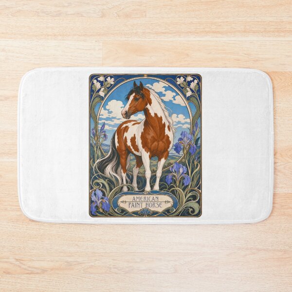 Item preview, American Pinto Paint Art Nouveau Horse Lover designed and sold by AntiqueImages.