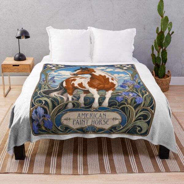 Item preview, American Pinto Paint Art Nouveau Horse Lover designed and sold by AntiqueImages.