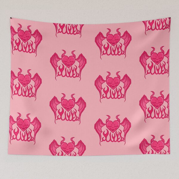 Item preview, Pink Devil Heart Creature designed and sold by CamilasPrints.