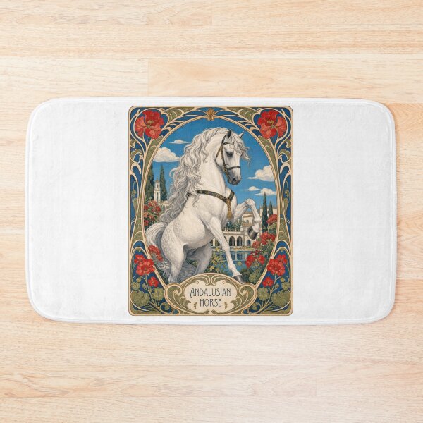 Item preview, Andalusian Horse Art Nouveau Equestrian Design designed and sold by AntiqueImages.