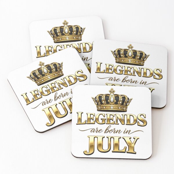 Item preview, Legends Are Born in July | Funny July Birthday Typography T-Shirt designed and sold by rushaib.
