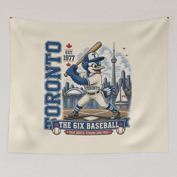 Item preview, Toronto Vintage Jays Baseball, Retro Toronto Baseball Fan Gift, The Six Baseball designed and sold by GhostDawgs.