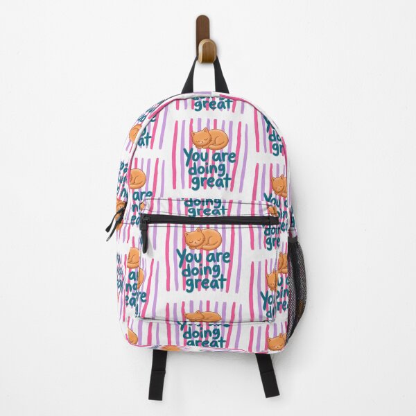 Item preview, You Are Doing Great Cat | Cute Motivational Quote Positive Affirmation Self Care Gift designed and sold by Basma Designs | Retro, Kawaii Shirts & Stickers.
