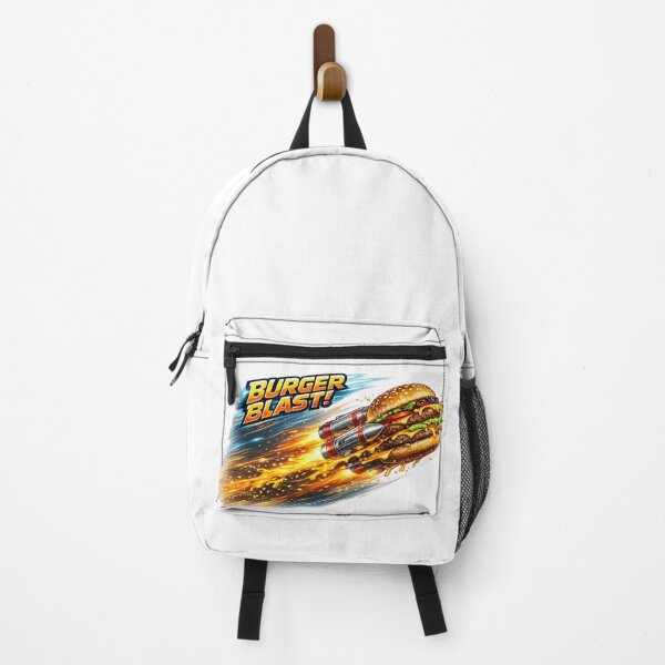 Item preview, Burger Blast Rocket Cheeseburger Action Vintage Graphic designed and sold by irfanshikh.