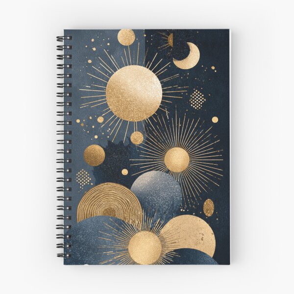 Item preview, Multiple Suns Boho - Midnight Blue Gold Celestial Luxury Design designed and sold by DkSpirit.