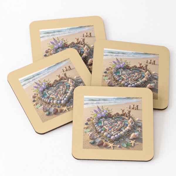 Item preview, Magical Heart on the Beach. designed and sold by JoyNest = "The nest of joy".
