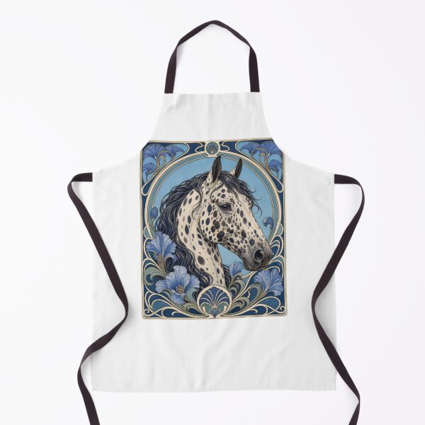 Item preview, Appaloosa Horse Art Nouveau Floral Design designed and sold by AntiqueImages.