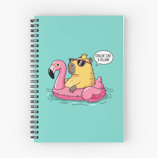 Item preview, Capybara Flamingo Float Chill Pool Vibe designed and sold by Amir Faysal.