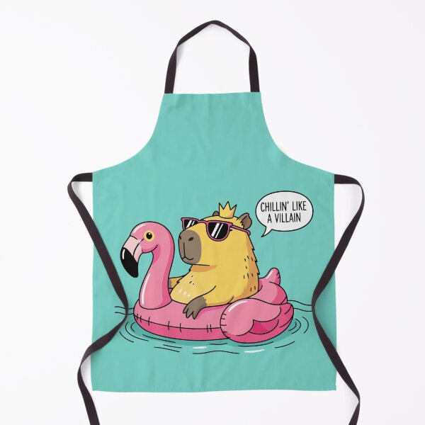 Item preview, Capybara Flamingo Float Chill Pool Vibe designed and sold by Amir Faysal.
