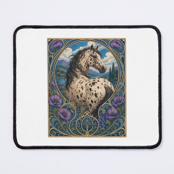 Item preview, Appaloosa American Spotted Horse in a Western Setting designed and sold by AntiqueImages.