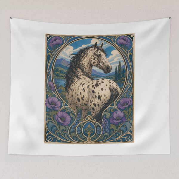 Item preview, Appaloosa American Spotted Horse in a Western Setting designed and sold by AntiqueImages.