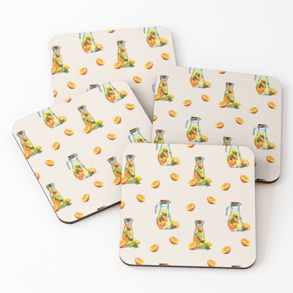 Item preview, Fresh Citrus Lemonade Seamless Pattern Summer Kitchen Watercolor Artwork Design designed and sold by EL-Lebedenko.