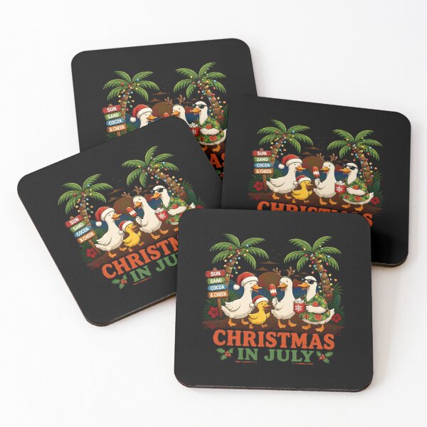 Item preview, Christmas in July Funny Ducks Tropical Holiday Summer designed and sold by OlakunleOloroz.