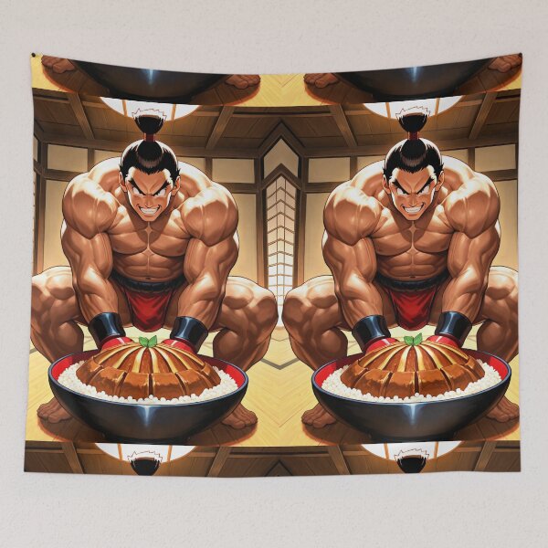 Item preview, Manga - Stylized Japanese Wrestler, Intimate and Warm Meal Scene designed and sold by Zone--Gaming.